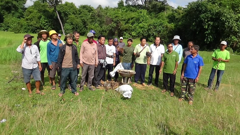 ເມືອງໄຊພູທອງ ສ້າງຂະບວນການປູກຕົ້ນແກ່ນຕານ 700 ກວ່າແກ່ນ.