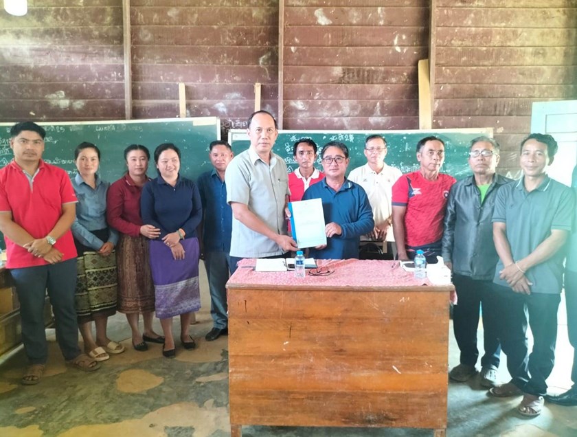 ປະຊາຊົນ 101 ຄອບຄົວ ຢູ່ບ້ານ ນໍ້າປິກ ໄດ້ຊົມໃຊ້ນໍ້າລິນແລ້ວ