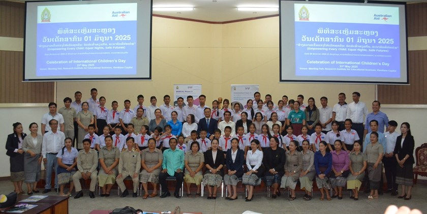ກະຊວງ​ ສສກ ຮ່ວມກັບສະຖານທູດອົສຕຣາລີ ສະຫຼອງ​ວັນ​ເດັກສາກົນ