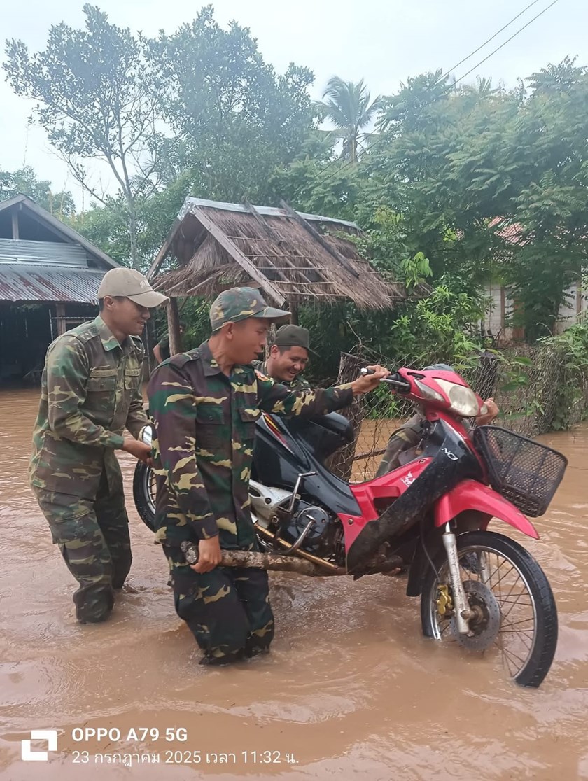 ເມືອງພຽງ ໄດ້ຮັບຜົນກະທົບຈາກໄພພິບັດນ້ຳຖ້ວມຢູ່ບາງເຂດບ້ານ