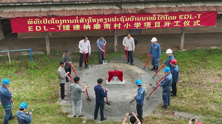 ໂຄງການ​ສາຍສົ່ງ 500 ກວ ລາວ-ຈີນ ເປີດໂຄງການກໍ່ສ້າງຊ່ວຍເຫຼືອ