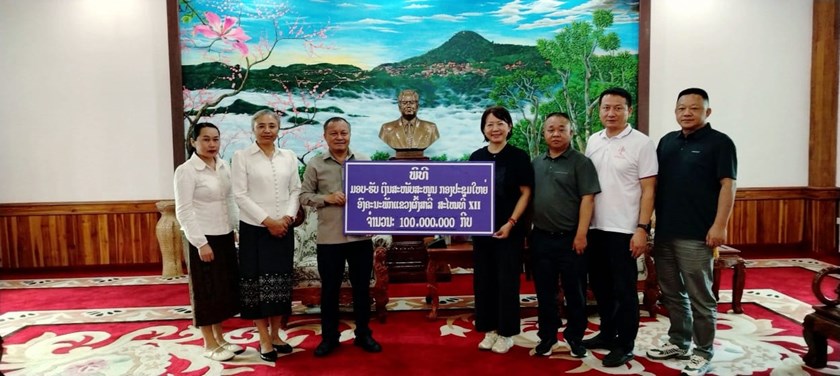 ບໍລິສັດ ຈົງຢູນເມືອງຫຼາຊຸກຍູ້ກອງປະຊຸມໃຫຍ່ ອົງຄະນະພັກແຂວງຜົ້ງສາລີ