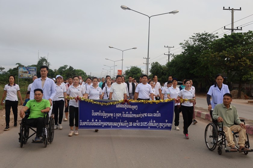 ເມືອງຫຼວງນໍ້າທາ ສະຫຼອງວັນຜູ້ອາຍຸສູງສາກົນ, ວັນຄົນພິການແຫ່ງຊາດ ແລະ ວັນສາກົນລົບລ້າງຄວາມຮຸນແຮງຕໍ່ແມ່ຍິງ