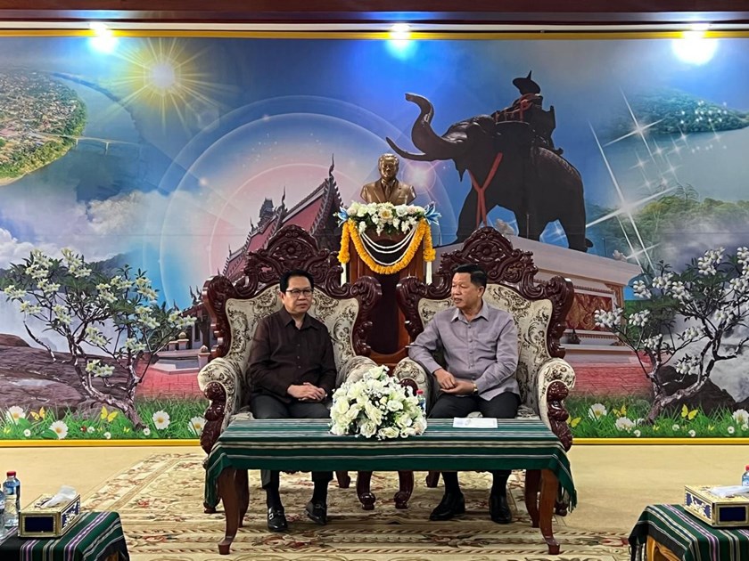 ການເຄື່ອນໄຫວວຽກງານຊາຍແດນຂອງ ທ່ານຮອງ ລມຕ ກະຊວງການຕ່າງປະເທດ ຢູ່2ແຂວງ