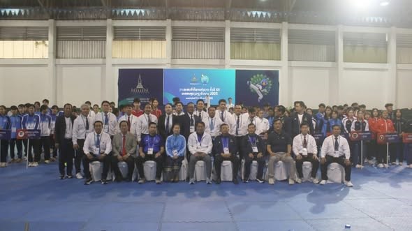 ເປີດການແຂ່ງຂັນກິລາເທຄວັນໂດ ງານມະຫະກໍາກິລາແຫ່ງຊາດ ຄັ້ງທີ XII