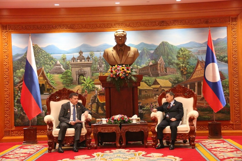 ປະທານ ສພຊ ຕ້ອນຮັບຄະນະຜູ້ແທນຂັ້ນສູງ ສ ຣັດເຊຍ