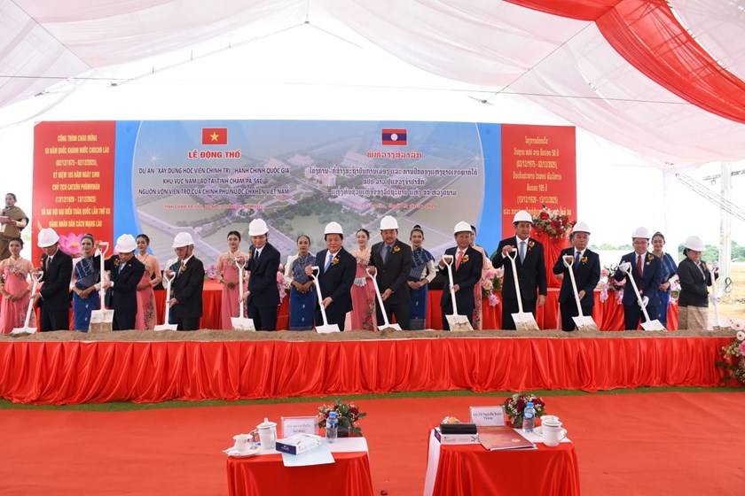 ວາງສີລາລືກ ໂຄງການກໍ່ສ້າງສະຖາບັນການເມືອງ ແລະ ການປົກຄອງແຫ່ງຊາດ ເຂດພາກໃຕ້