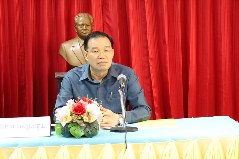 ຮອງປະທານ ສນຊ ເຄື່ອນໄຫວເຮັດວຽກຢູ່ແຂວງຄຳມ່ວນ