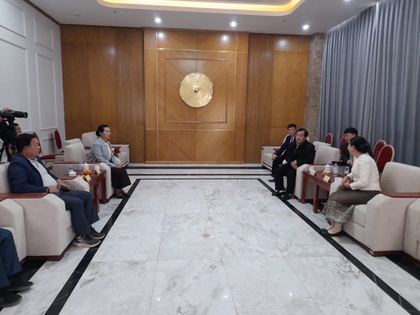 ຄະນະຜູ້ແທນ ໂຄສະນາອົບຮົມ 3 ແຂວງພາກເໜືອ ພົບປະແລກປ່ຽນບົດຮຽນຢູ່ແຂວງດຽນບຽນ