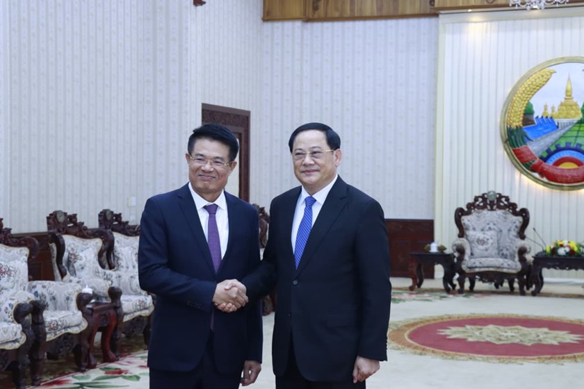 ສະຫາຍ ສອນໄຊ ສີພັນດອນ ຕ້ອນຮັບຄະນະຜູ້ແທນຫວຽດນາມ