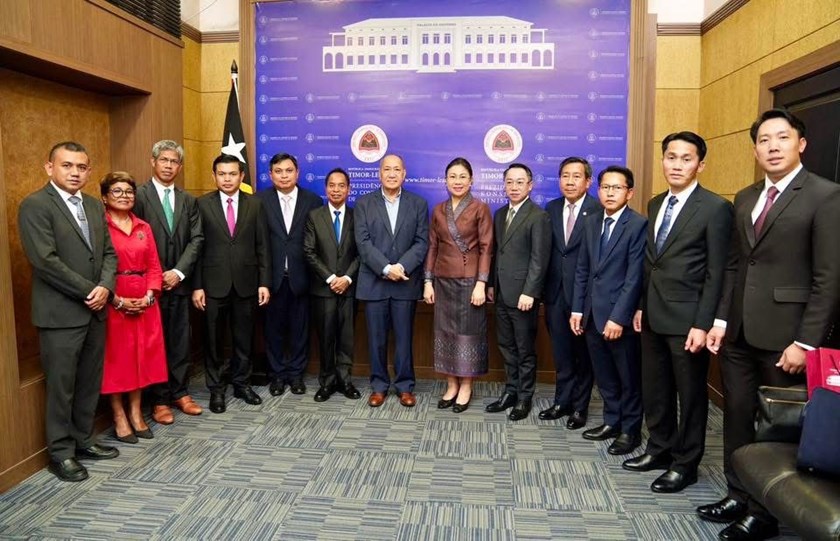 ທ່ານຮອງລັດຖະມົນຕີກະຊວງການຕ່າງປະເທດ ແຫ່ງ ສປປ ລາວ ເດີນທາງຢ້ຽມຢາມ ແລະ ເຮັດວຽກ ຢູ່ ສປ ຕີມໍເລັດສະເຕ