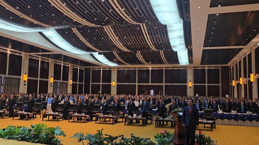 ໂຮມຊຸມນຸມໃຫຍ່ສະຫຼອງວັນສ້າງຕັ້ງສະຫະພັນກໍາມະບານລາວ ຄົບຮອບ 70 ປີ