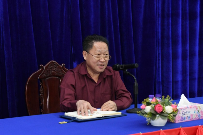 ຮອງຫົວໜ້າ ຄອສພ ເຮັດວຽກຮ່ວມກັບຄະນະໂຄສະນາອົບຮົມແຂວງບໍລິຄຳໄຊ