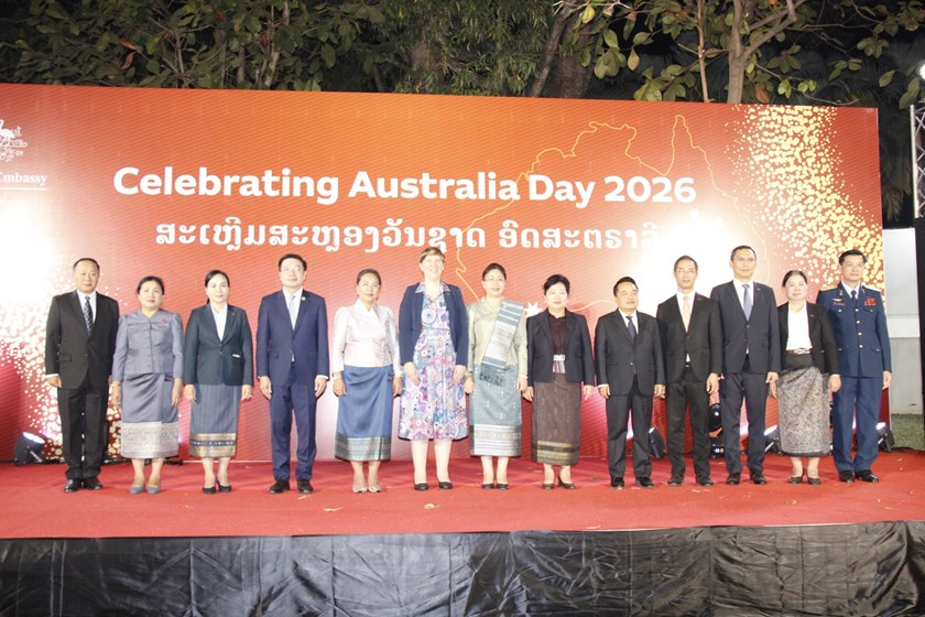 ສະຫຼອງວັນຊາດອົສະຕຣາລີ ແລະ ວັນສ້າງຕັ້ງສາຍພົວພັນທາງການທູດລາວ - ອົສຕຣາລີ ຄົບຮອບ 74 ປີ