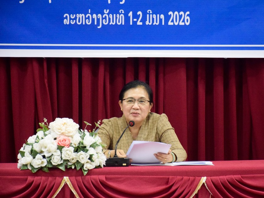 ຮອງລັດຖະມົນຕີກະຊວງສືກສາທິການ ແລະ ກິລາ ເຄື່ອນໄຫວເຮັດວຽກຢູ່ແຂວງສາລະວັນ