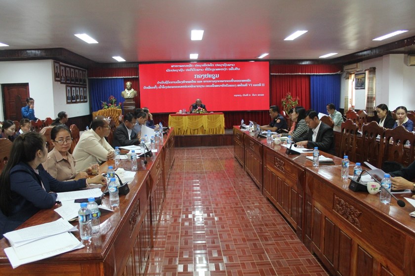 ຄະນະໂຄສະນາອົບຮົມແຂວງເຊກອງ ດໍາເນີນຊິວິດການເມືອງທ້າຍສະໄໝ