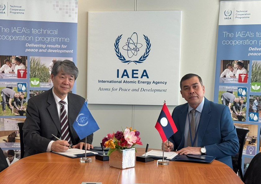 ສປປ ລາວ ແລະ ອົງການ IAEA ຮ່ວມລົງນາມເອກະສານຂອບການຮ່ວມມືສະບັບທີ 3