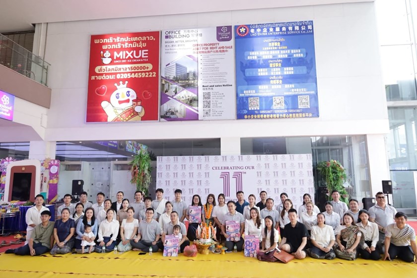 ສູນການຄ້າວຽງຈັນເຊັນເຕີ ສະຫຼອງຄົບຮອບ 11 ປີ ພ້ອມຈັດກິດຈະກຳຄືນກຳໄລໃຫ້ລູກຄ້າ