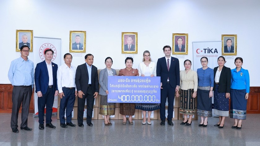 TIKA ມອບເຄື່ອງຊ່ວຍເຫຼືອປະຊາຊົນທີ່ໄດ້ຮັບຜົນກະທົບຈາກພາຍຸ​ລະ​ດູ​ຮ້ອນ