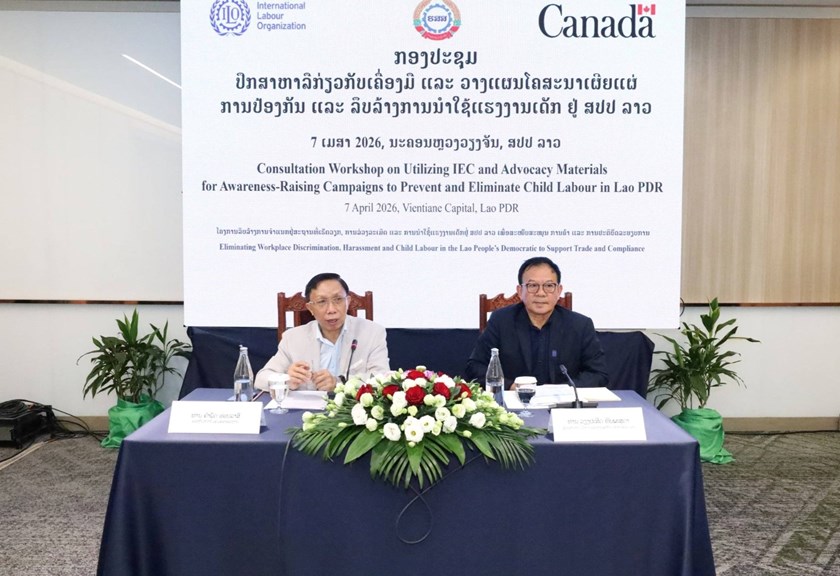ຫາລືແຜນໂຄສະນາປ້ອງກັນ ແລະ ລຶບລ້າງການນໍາໃຊ້ແຮງງານເດັກຢູ່ລາວ