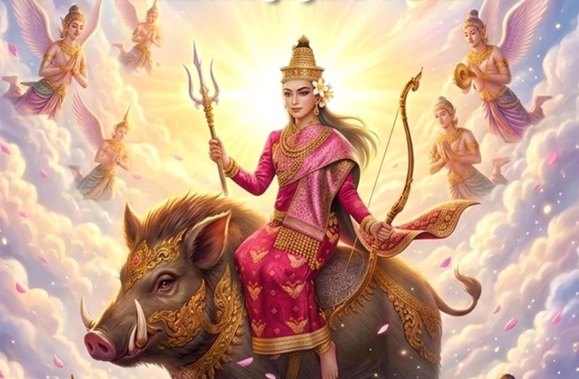 ນາງສັງຂານເອກະລັກສະເພາະຊາວເມືອງຫຼວງພະບາງ ປະເພນີສືບທອດກັນມາໃນບຸນປີ  ໃໝ່ລາວ