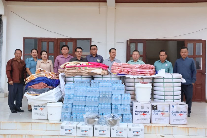 ການນໍາແຂວງໄຊສົມບູນ ລົງຕິດຕາມ ຜົນກະທົບຈາກໄພພິບັດ ພະຍຸລະດູຮ້ອນ ຢູ່ເມືອງລ້ອງຊານ