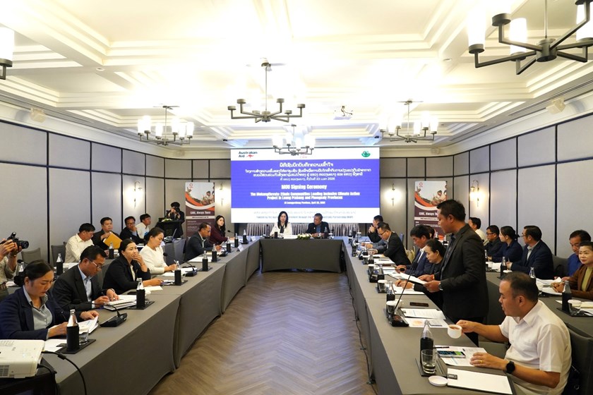 ຊຸມຊົນ-ຊົນເຜົ່າ ໃນ 20 ບ້ານຂອງເມືອງໃໝ່, ເມືອງຈອມເພັດ ຈະໄດ້ຮັບການຊຸກຍູ້ການປັບໂຕເຂົ້າກັບການປ່ຽນແປງດິນຟ້າອາກາດ