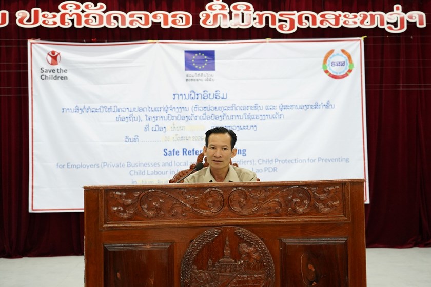 ຝຶກອົບຮົມການສົ່ງຕໍ່ກໍລະນີໃຫ້ມີຄວາມປອດໄພແກ່ຜູ້ຈ້າງງານ