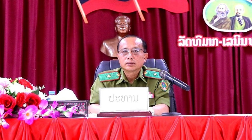 ຫົວໜ້າ ປກສ ແຂວງຜົ້ງສາລີ ພົບປະໂອ້ລົມນັກສຶກສາລົງຝຶກງານ