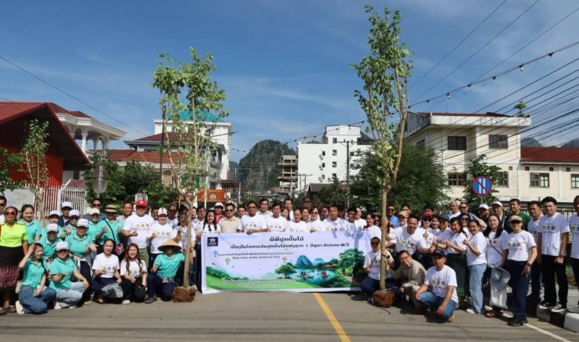 ເມືອງວັງວຽງ ສ້າງຂະບວນການປູກຕົ້ນໄມ້ເພີ່ມພື້ນທີ່ສີຂຽວ ແລະ ຮັກສາສິ່ງແວດລ້ອມ