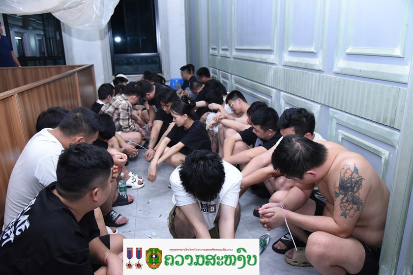 ມ້າງແກ້ງສະແກມເມີ 2 ຈຸດຢູ່ບ້ານໂນນແກ້ວ ຈັບຕົວໄດ້ 80 ກວ່າຄົນ