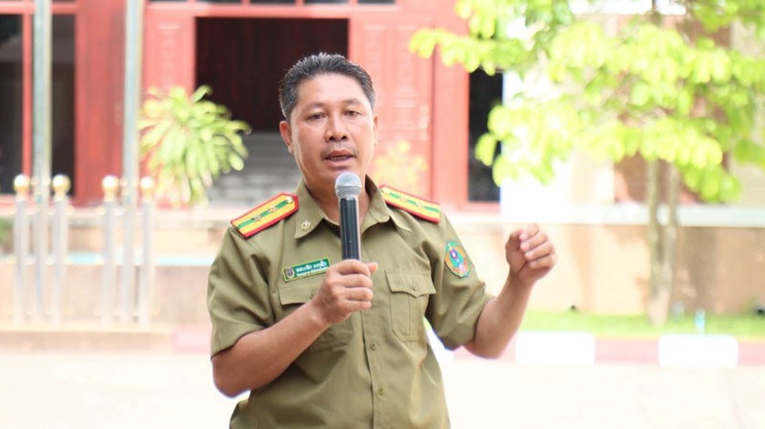 ຝຶກອົບຮົມຄວາມຮູ້ພື້ນຖານ ການສະກັດກັ້ນ ແລະ ຕ້ານອັກຄີໄພ ໃຫ້ຫ້ອງການ ສນຊ