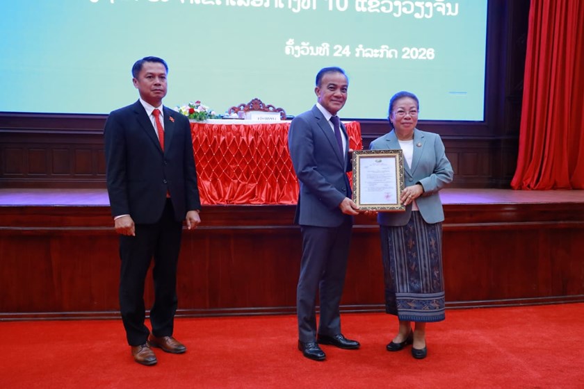 ຮອງປະທານສະພາແຫ່ງຊາດ ເຄື່ອນໄຫວເຮັດວຽກຢູ່ແຂວງວຽງຈັນ