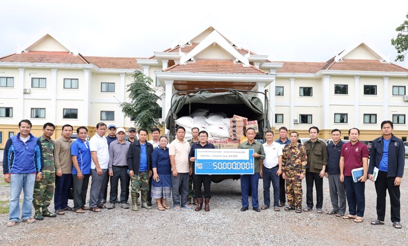 ສ​ພ​ຂ ຄໍາມ່ວນ ຕິດຕາມສະພາບໄພພິບັດນໍ້າຖ້ວມຢູ່ເມືອງຄູນຄໍາ