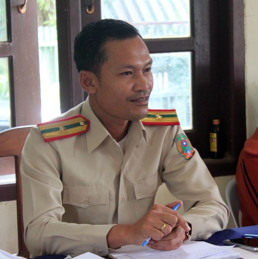 ກອງຈາລະຈອນ ປກສ ເມືອງໂຂງ ສຶກສາອົບຮົມກຸ່ມໄວໜຸ່ມດັດແປງສະພາບເຕັກນິກ