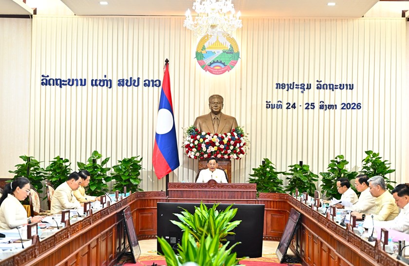 ເປີດກອງປະຊຸມລັດຖະບານ ສະໄໝສາມັນປະຈໍາເດືອນສິງຫາ
