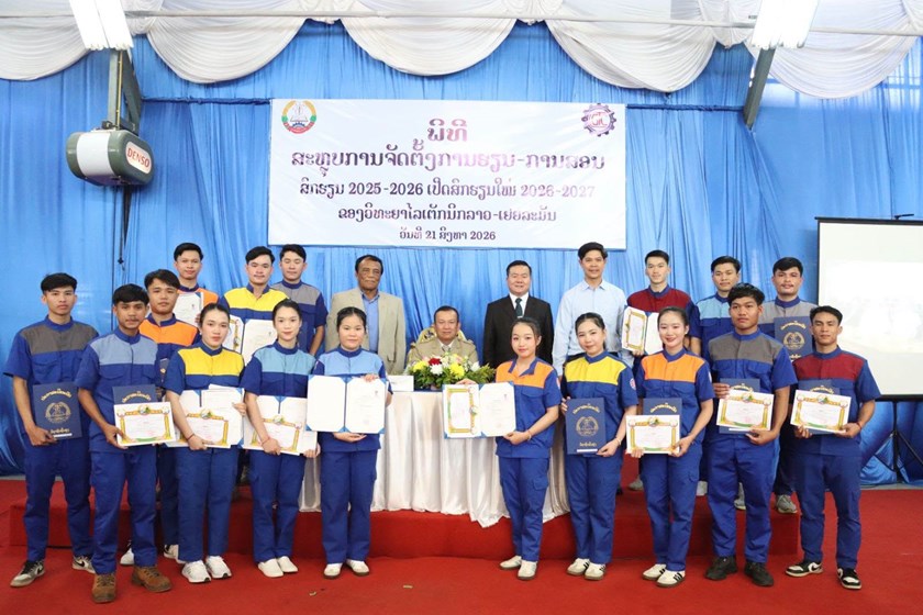 ວິທະຍາໄລ ເຕັກນິກ ລາວ-ເຢຍລະມັນ ສ້າງບຸກຄະລາກອນອອກຮັບໃຊ້ສັງຄົມ