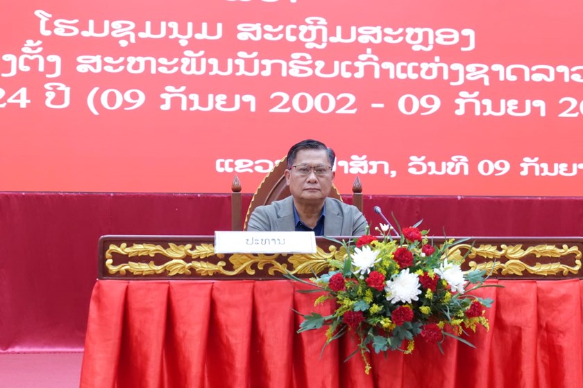 ຈຳປາສັກ ຈັດພິທີໂຮມຊຸມນຸມສະເຫຼີມສະຫຼອງ ວັນສ້າງຕັ້ງສະຫະພັນນັກຮົບເກົ່າແຫ່ງຊາດລາວ ຄົບຮອບ 24 ປີ