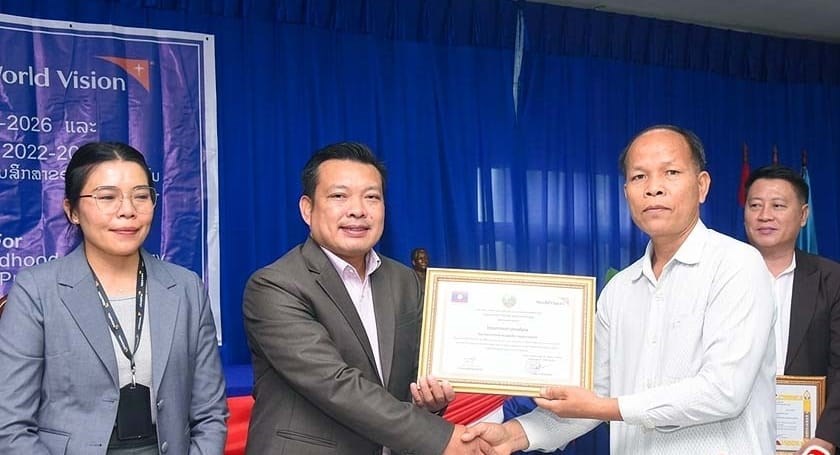 ອົງການສຸພານິມິດສາກົນ ສະຫລຸບການຈັດຕັ້ງປະຕຶບັດໂຄງການ ຢູ່ເມືອງສະໜາມໄຊ