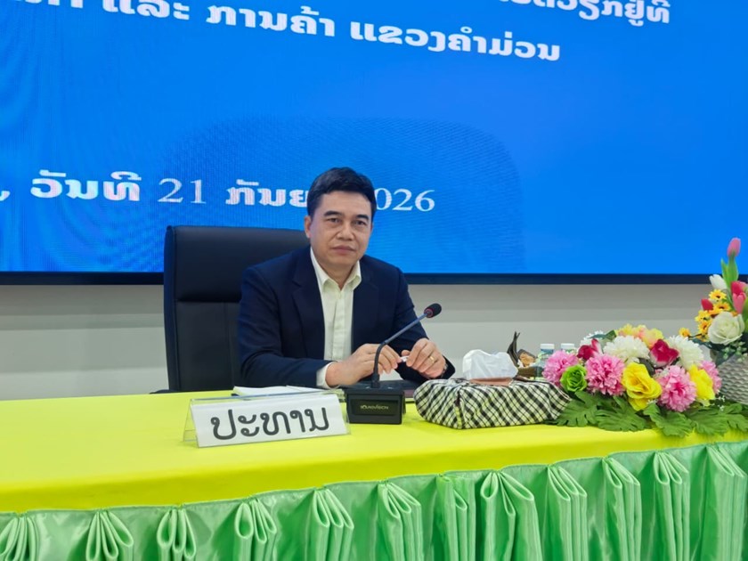 ຮອງລັດຖະມົນຕີ ກະຊວງ ອ​ຄ ເຄື່ອນໄຫວເຮັດວຽກ ຢູ່ແຂວງຄຳມ່ວນ