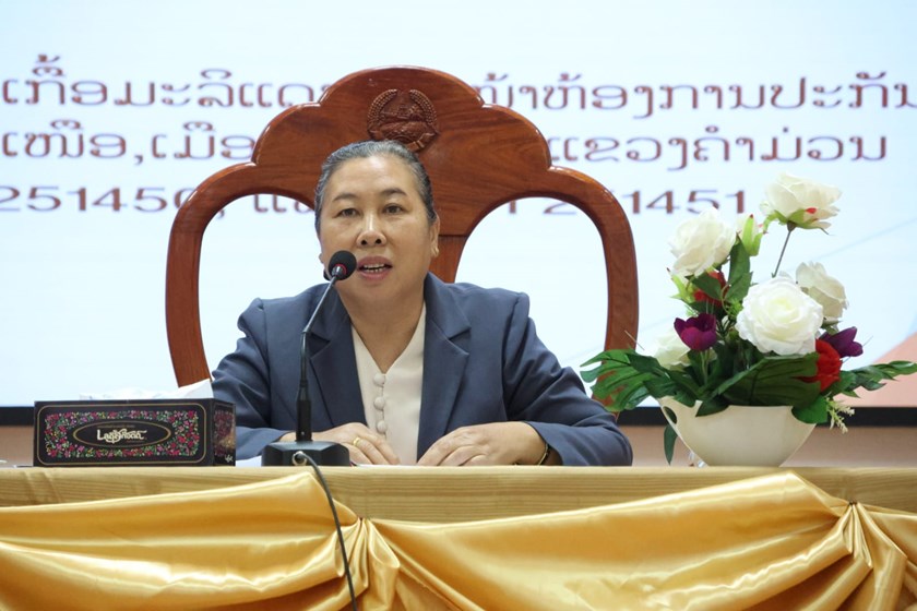 ຄໍາມ່ວນ ເຜີຍແຜ່ ແລະ ທົບທວນນະໂຍບາຍປະກັນສັງຄົມ ພ້ອມຊຸກຍູ້ປະຊາຊົນເຂົ້າເຖິງສິດຜົນປະໂຫຍດ