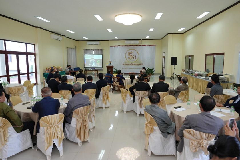 ກອງປະຊຸມສະຫຼຸບວຽກງານ 5 ປີ ຂອງສະໂມສອນນັກການທູດລາວ