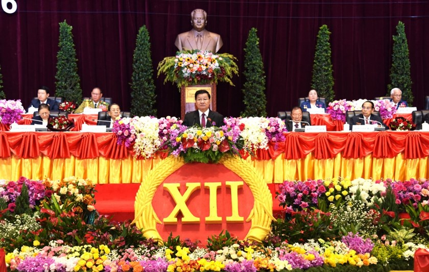 ກອງປະຊຸມໃຫຍ່ ຜູ້ແທນທົ່ວປະເທດ ຄັ້ງທີ XII ຂອງພັກ ເປີດຂຶ້ນຢ່າງສະຫງ່າຜ່າເຜີຍ