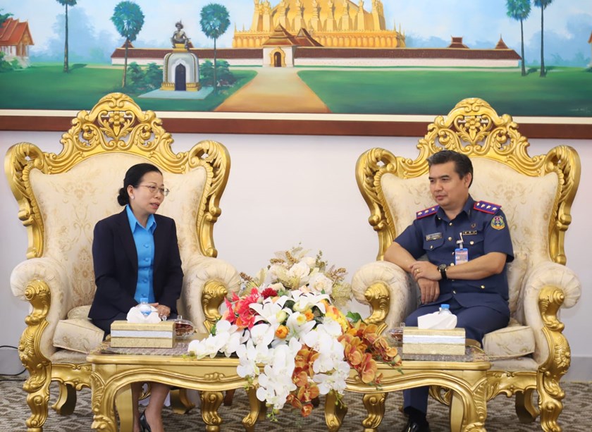 ຫົວໜ້າ ອອປສ ຕ້ອນຮັບການເຂົ້າຢ້ຽມຂໍ່ານັບຂອງຮອງປະທານສສຍລ