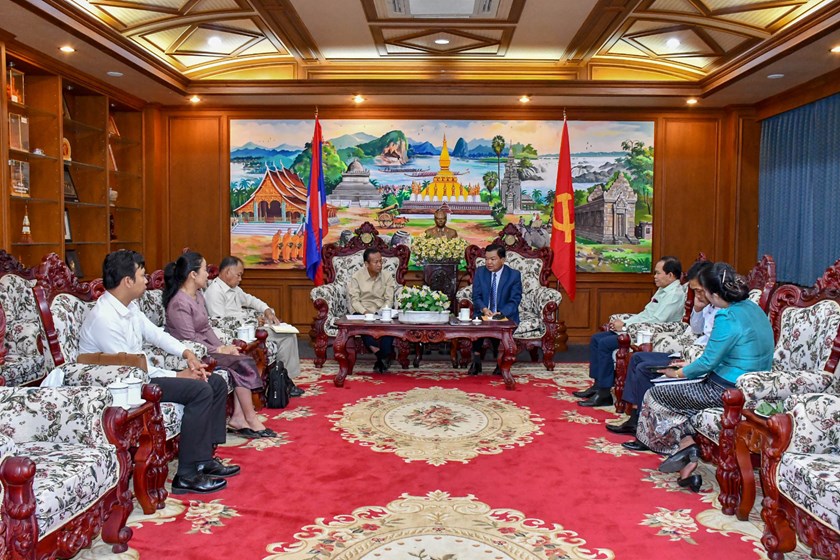 ຫົວໜ້າ ສມປຊລົງຕິດຕາມຄວາມຄືບໜ້າໂຄງການກໍ່ສ້າງສມປຊພາກໃຕ້