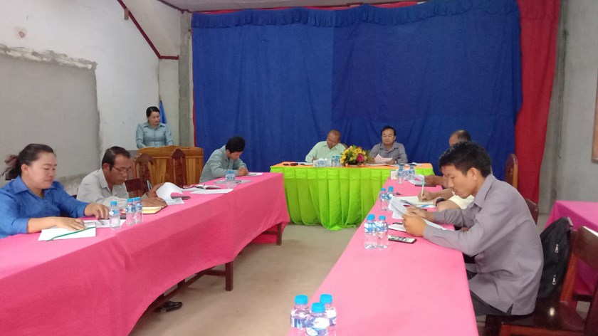 ເມືອງພຽງ ສະຫຼູບການຈັດຕັ້ງປະຕິບັດວຽກງານຄຸ້ມຄອງກອງທຶນໄພພິບັດ