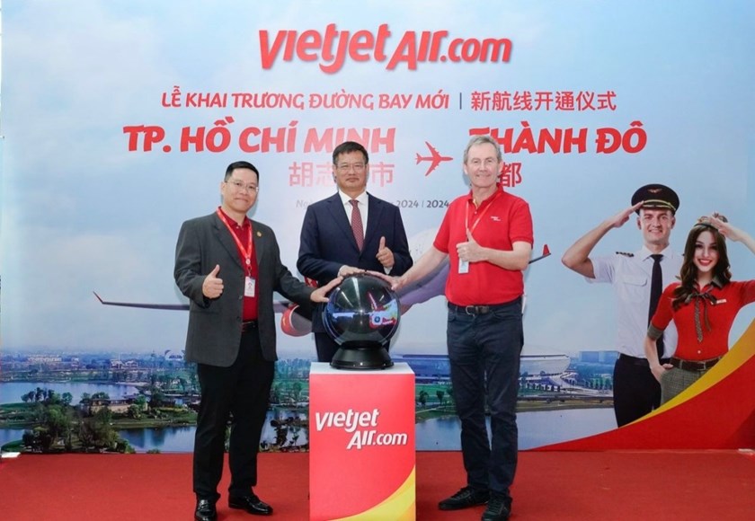 ສາຍການບິນ Vietjetຂະຫຍາຍຕາໜ່າງການບິນ ຫວຽດນາມ-ຈີນ