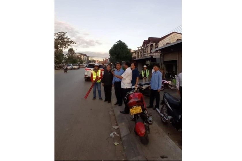 ສໍາຫຼວດໂຄງການປັບປຸງຍົກຍ້າຍເສົາໄຟຟ້າ ແລະ ເສົາໄຟເຍືອງທາງ ເສັ້ນທາງ ວົນວຽນຫຼັກ2