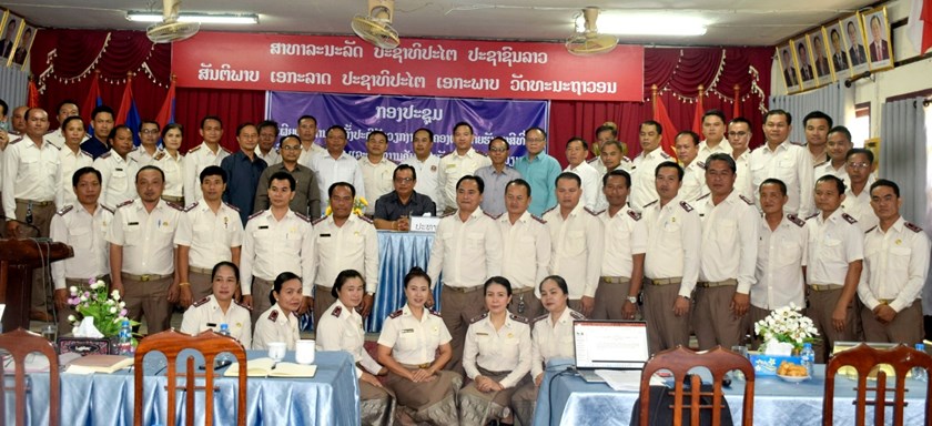 ພະແນກການເງິນ ແຂວງສາລະວັນ ເຜີຍແຜ່ວຽກງານຄຸ້ມຄອງເກັບລາຍຮັບພາສີທີ່ດິນ