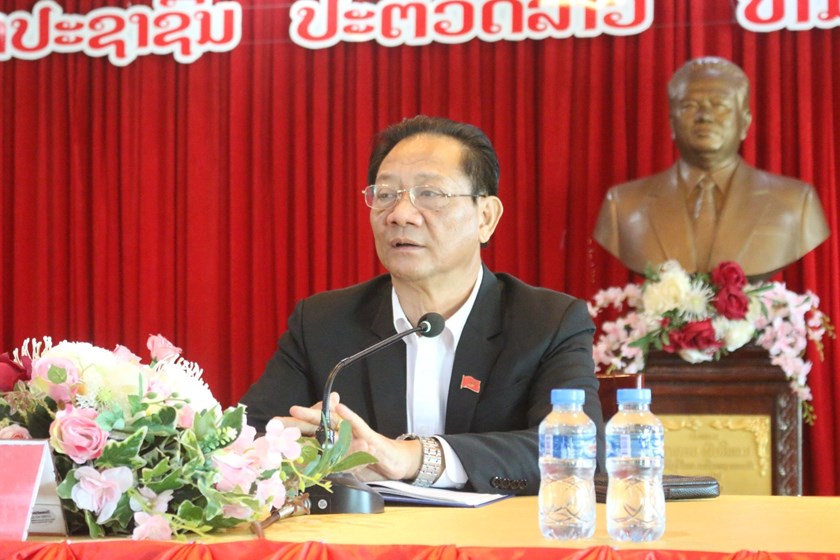 ຮອງປະທານຄະນະກວດກາສູນກາງພັກຕິດຕາມວຽກງານກວດກາຢູ່ແຂວງຜົ້ງສາລີ